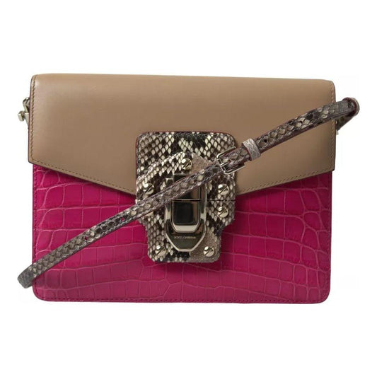 Dolce & Gabbana Multicolor Leather LUCIA Shoulder Bag