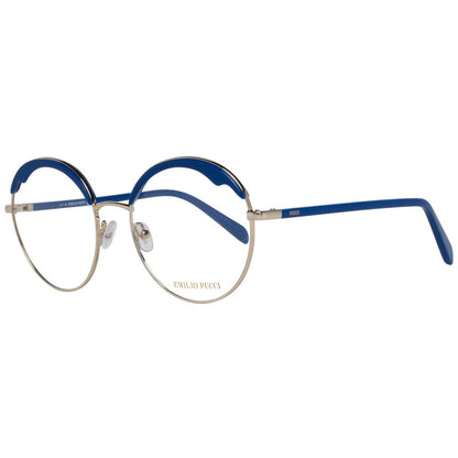 Emilio Pucci Blue Metal & Plastic Glasses (Frames)