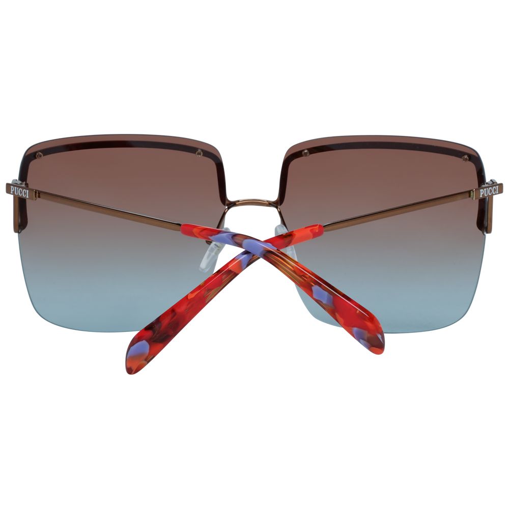 Emilio Pucci Bronze Metal Sunglasses