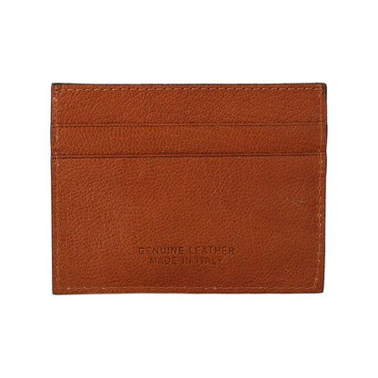 Billionaire Italian Couture Brown Leather Cardholder Wallet Wallet