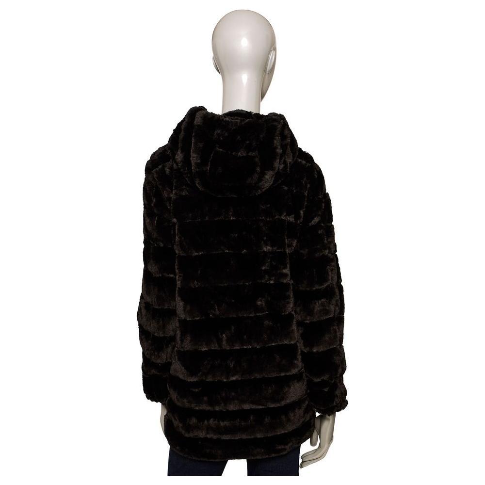 Baldinini Trend Black Polyester Women Coat Baldinini Trend