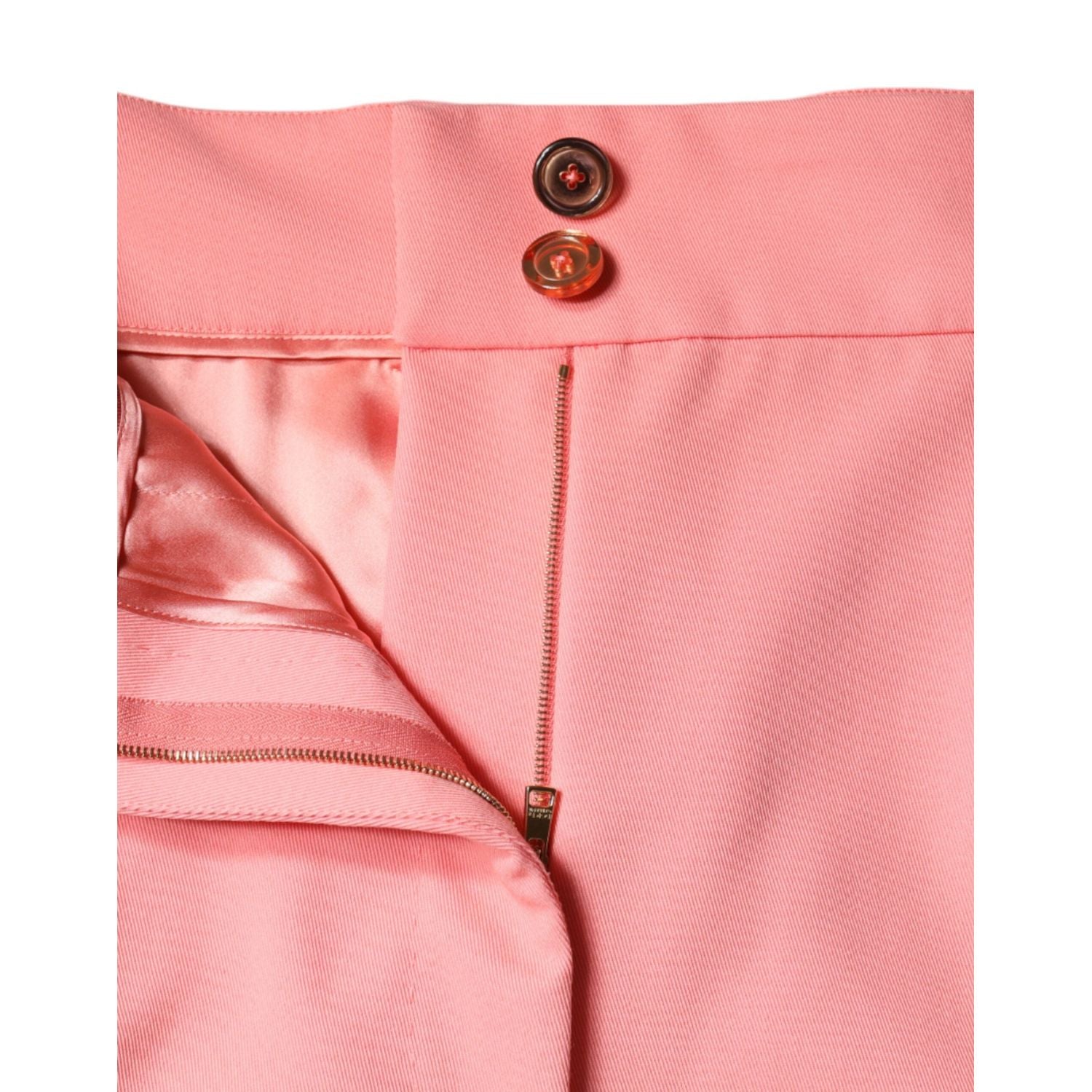 Dolce & Gabbana Rose Pink Polyester High Waist Tapered Pants
