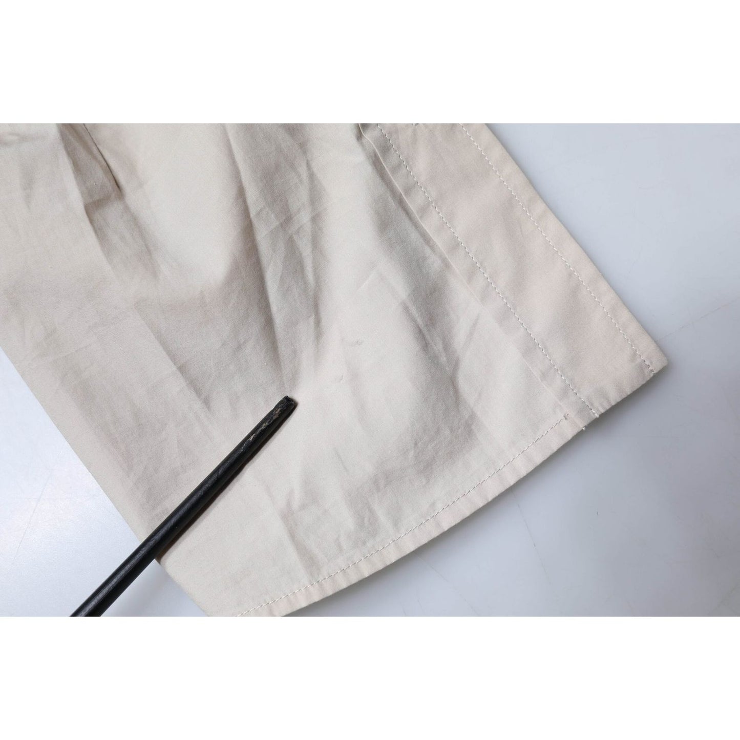 Dolce & Gabbana Beige Cotton Collared Button Down Shirt Top