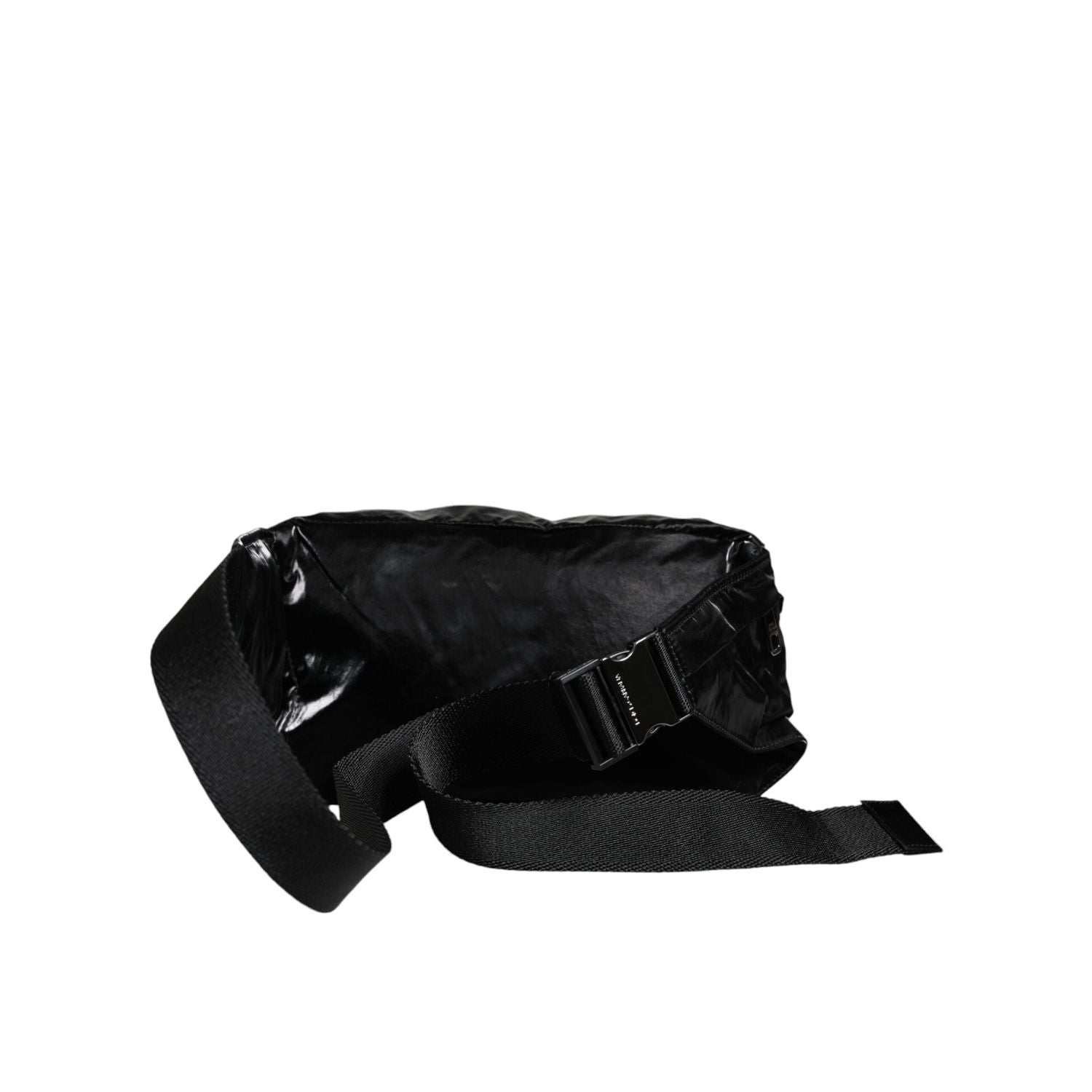 Dolce & Gabbana Black Nylon Fabric Belt Waist Fanny Pack Bag