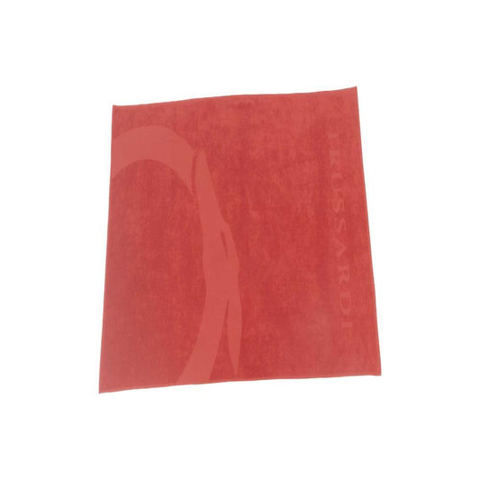 Trussardi Beachwear Red Cotton Beach Towel Trussardi Beachwear
