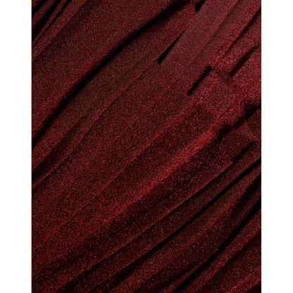 Dolce & Gabbana Red One Shoulder Pleated A-line Mini Dress