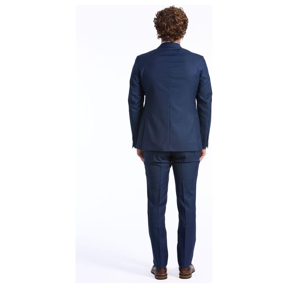 Baldinini Trend Blue Wool Men Blazer Baldinini Trend