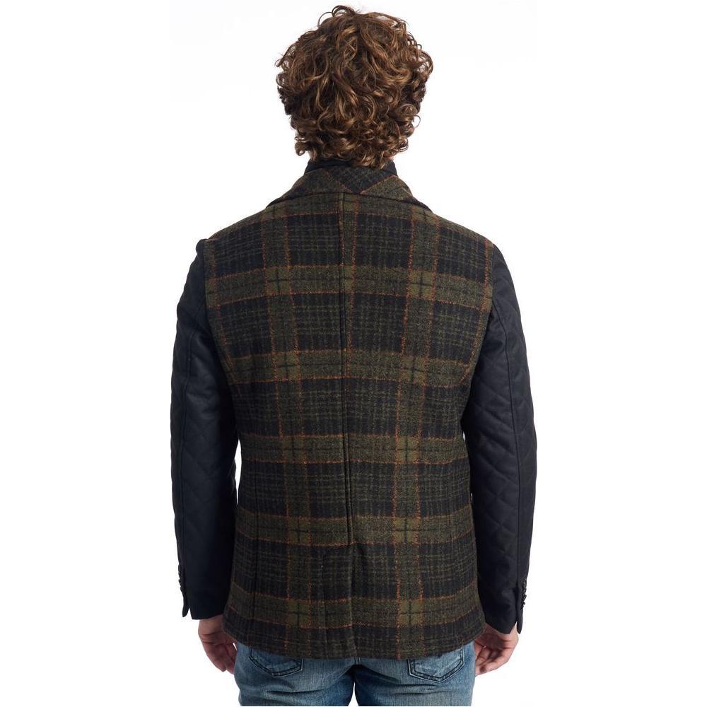 Roberto Pepe Luxury Brown Wool Men Jacket
