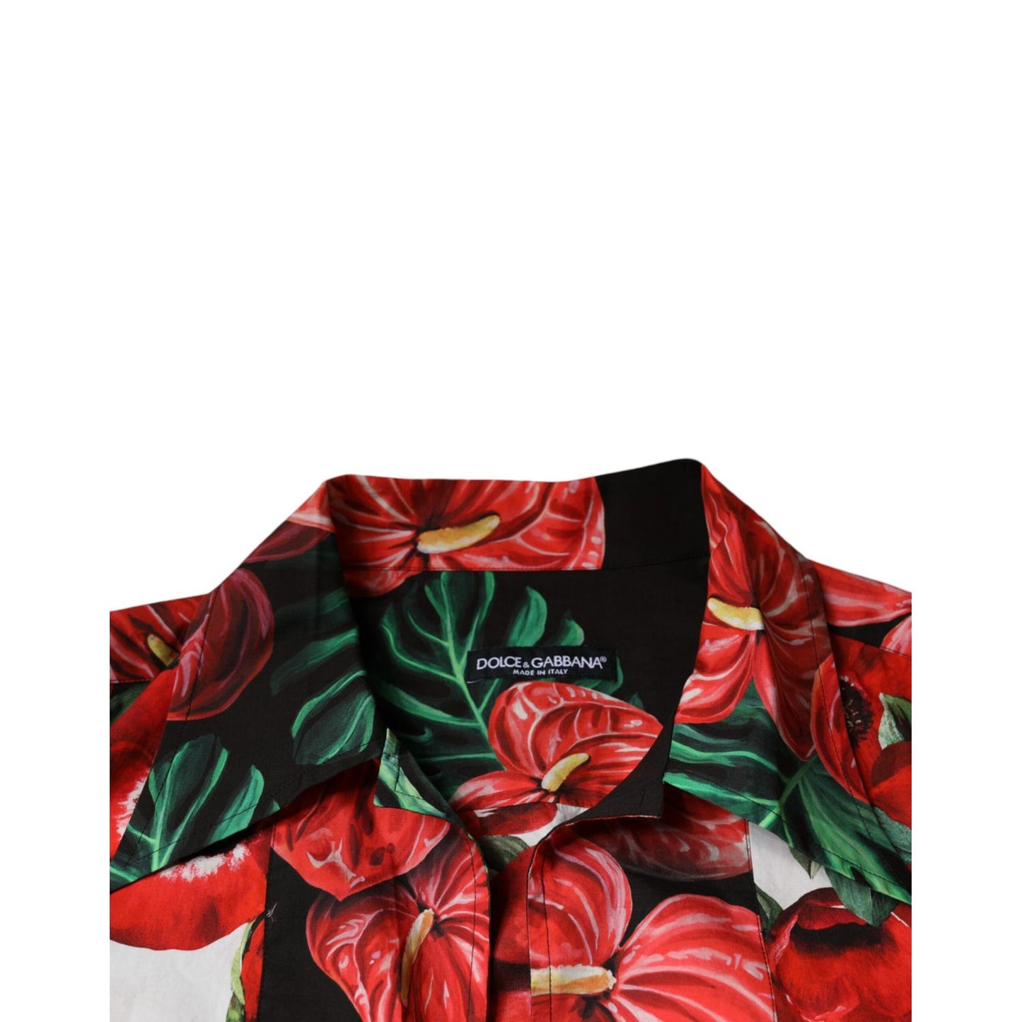 Dolce & Gabbana Multicolor Anemone Button Down Casual Shirt