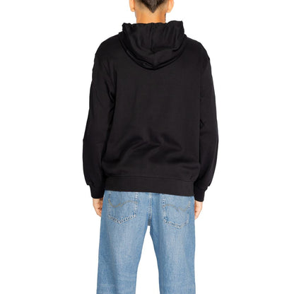 Armani Exchange Black Cotton Hoodie Armani Exchange
