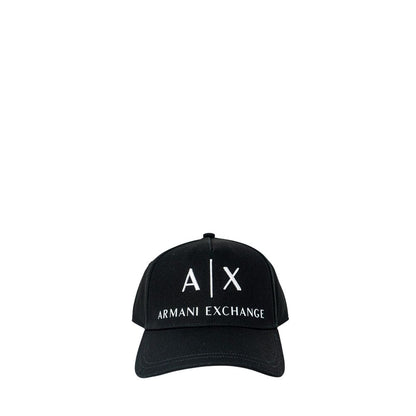 Armani Exchange Black Cotton Cap (Baseball Hat) Armani Exchange