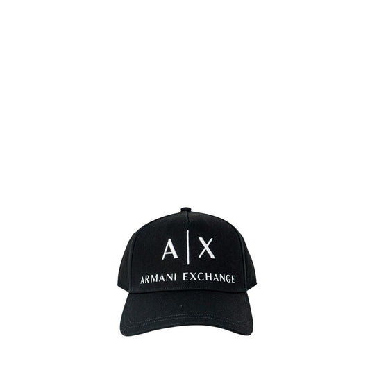 Armani Exchange Black Cotton Cap (Baseball Hat) Armani Exchange