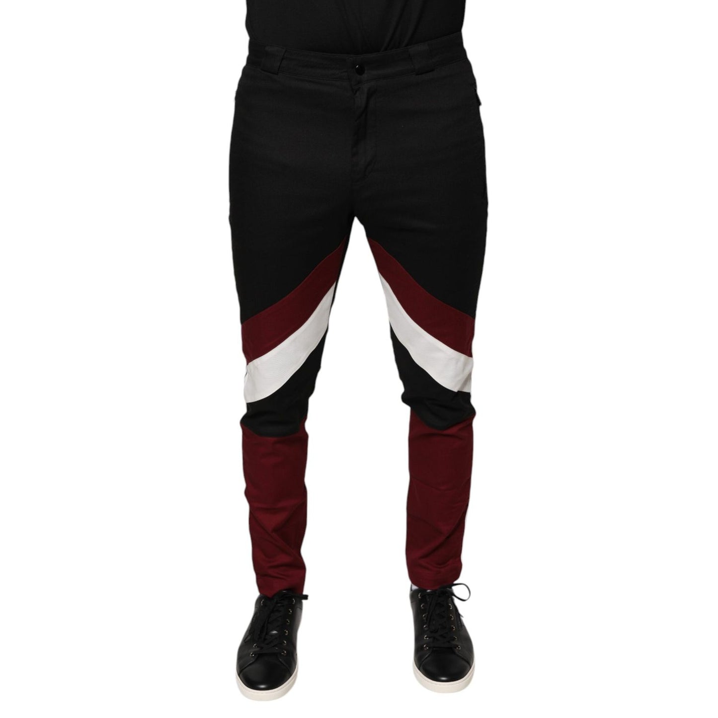 Dolce & Gabbana Multicolor Stripe Skinny Cotton Pants