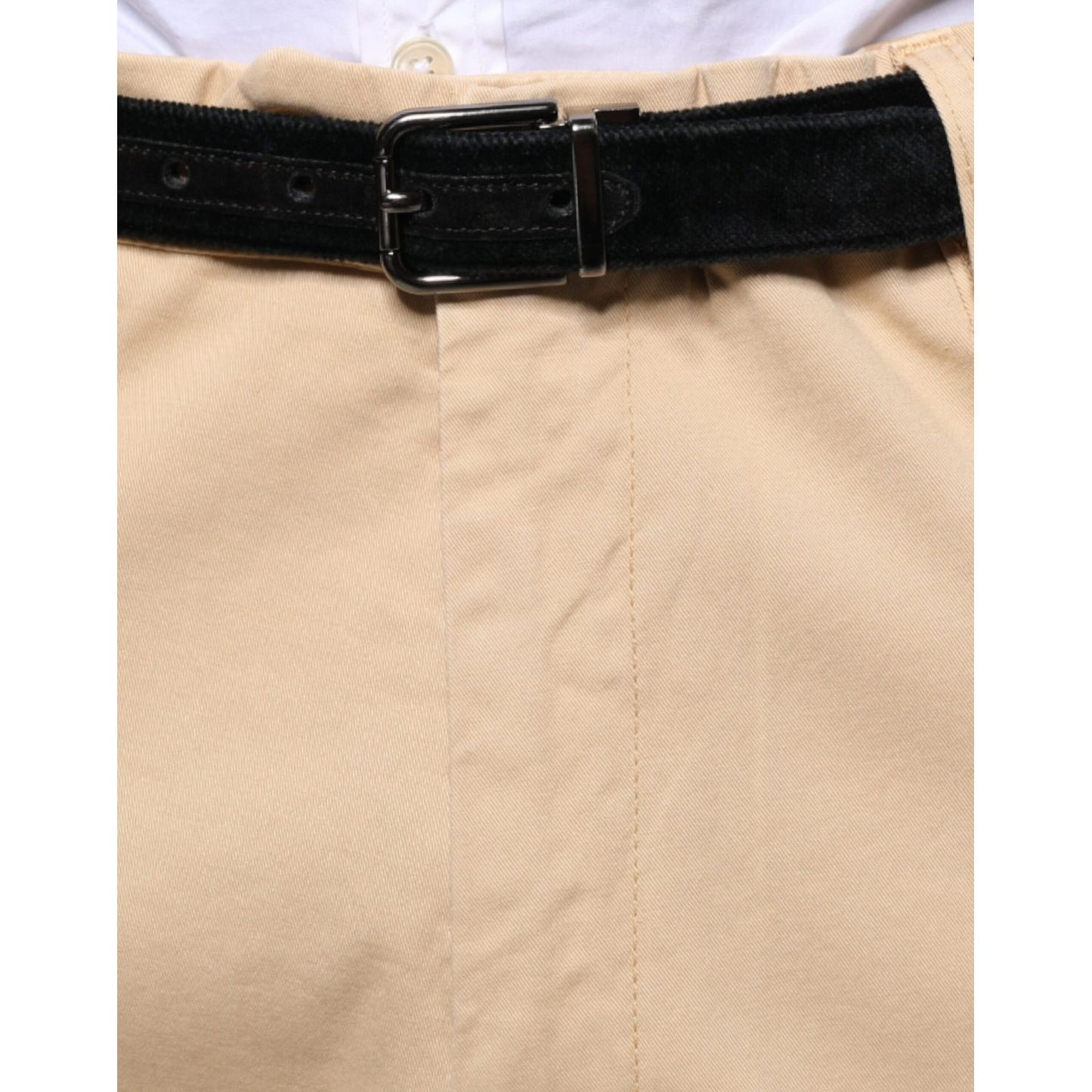 Don The Fuller Beige HOUSTON Men Cropped Dress Pants Don The Fuller