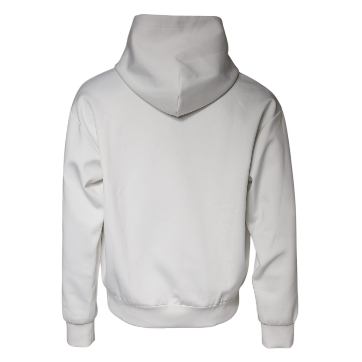 Dolce & Gabbana White D&G Logo Hooded Men Sweatshirt Sweater