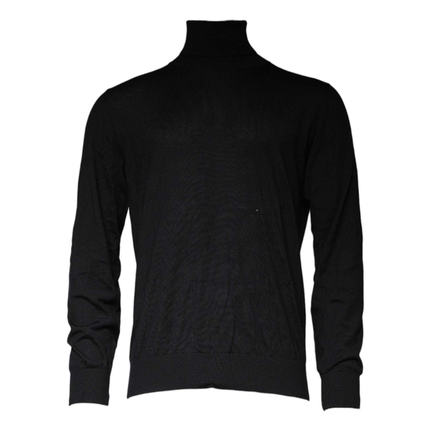 Dolce & Gabbana Black Long Sleeve Turtleneck Men Pullover Sweater