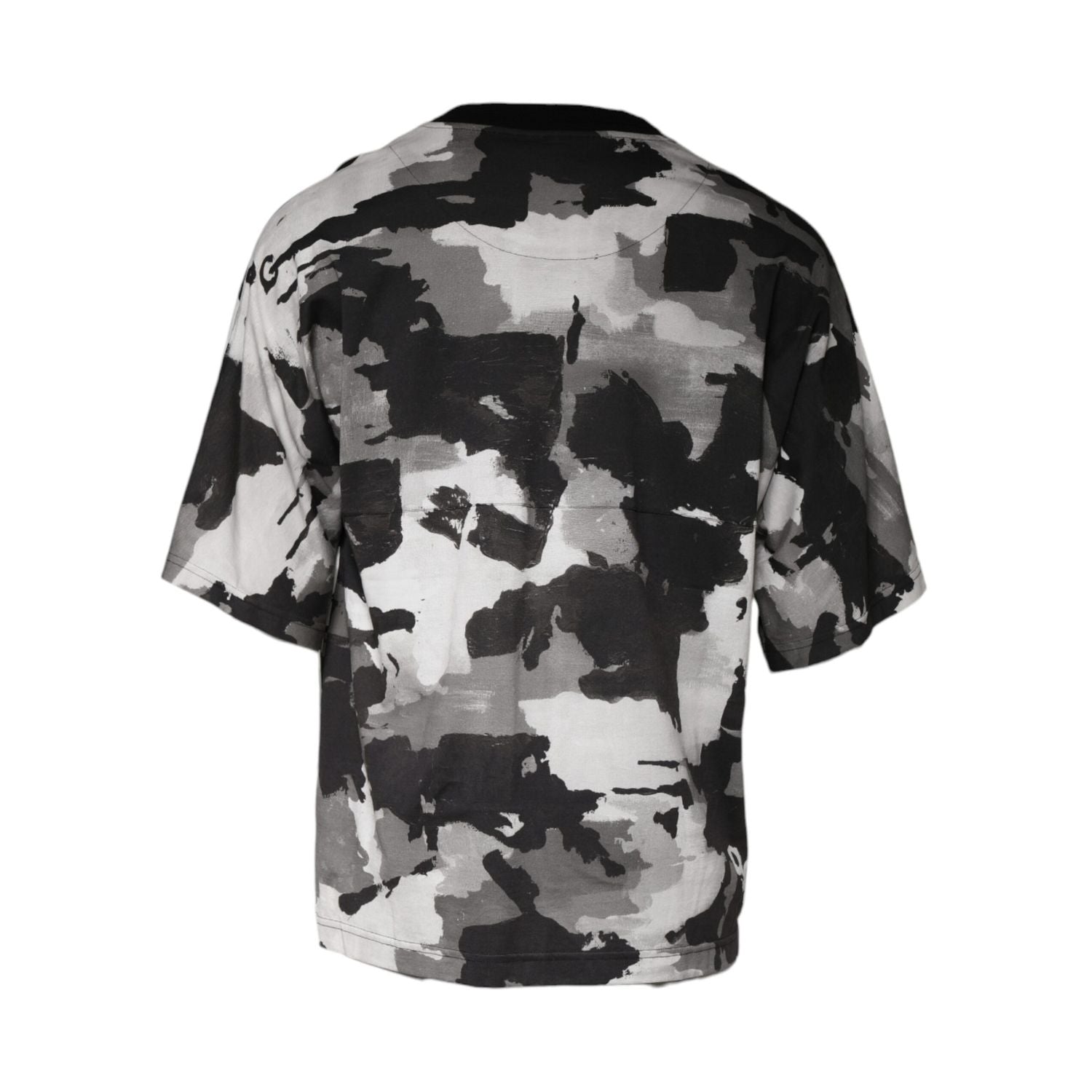 Dolce & Gabbana Multicolor Camouflage Cotton Crewneck T-shirt