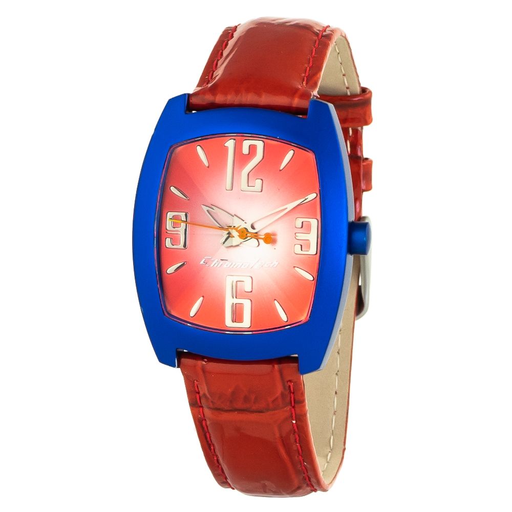 Chronotech Multicolor Leather Dress Watch