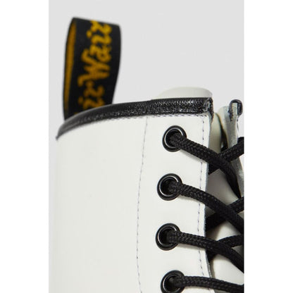 Dr. Martens White Leather Lace-Up Boots Dr. Martens