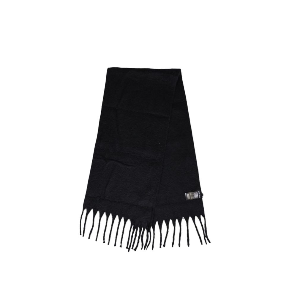 Antony Morato Black Polyester Scarf Antony Morato