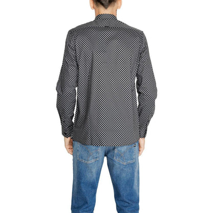 Antony Morato Gray Cotton Pattern Shirt Antony Morato