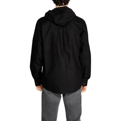 Antony Morato Black Cotton Shell Jacket Antony Morato