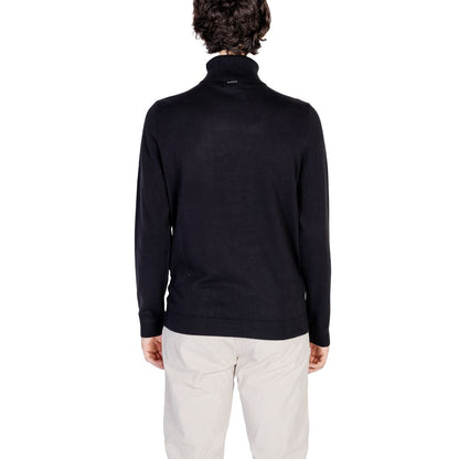 Antony Morato Black Cotton Turtleneck Antony Morato