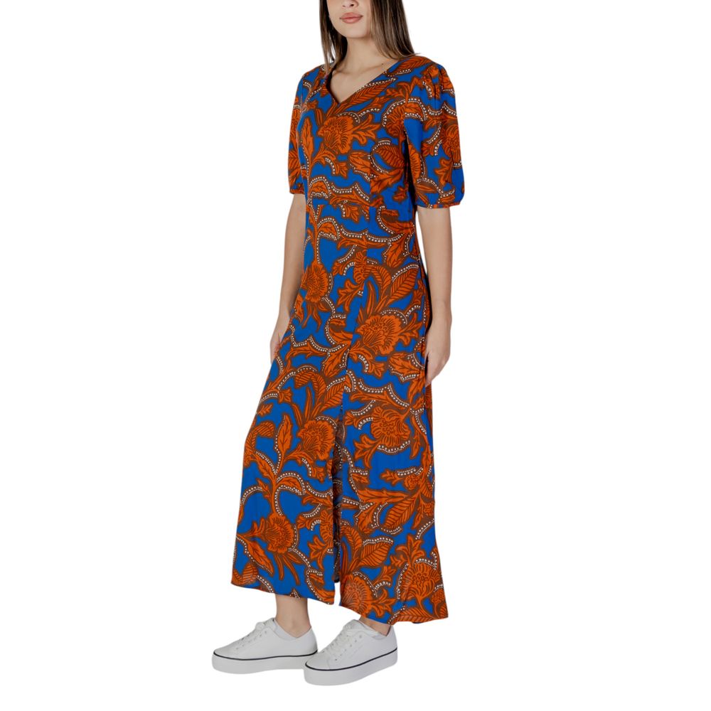 B.Young Blue Viscose Long Dress B.Young