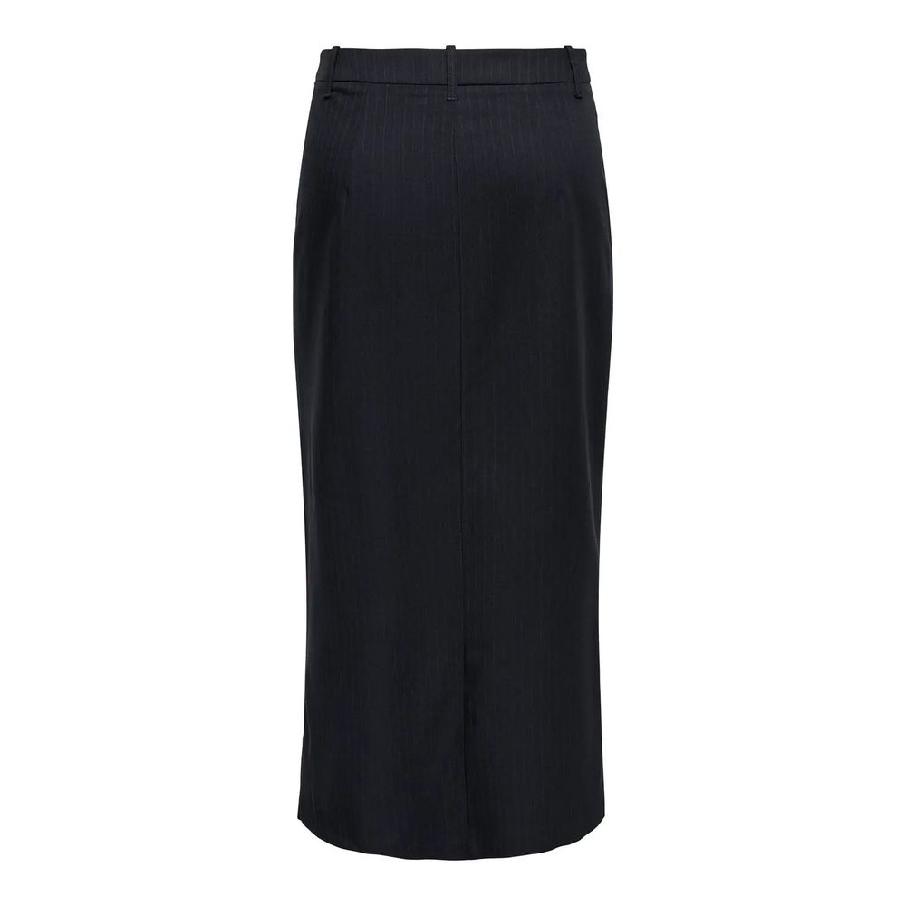 Jacqueline De Yong Gray Polyester Long Skirt