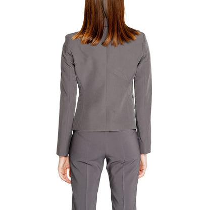 Rinascimento Gray Polyester Blazer 1728,71956299936,Blazers - Suits & Blazers - Clothing,Clothing,Gray,IT38|XS,IT44|L,New with tags,Rinascimento,Suits & Blazers - Clothing,Women