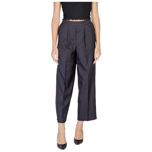 ICHI Black Polyester Casual Pants 1728,71956299936,Black,Casual Pants - Pants - Clothing,Clothing,ICHI,IT38|XS,IT40|S,Jeans & Pants - Women - Clothing,New with tags,Pants - Clothing,Women,Women - Clothing