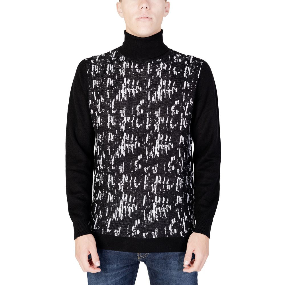 Antony Morato Black Wool Turtleneck Antony Morato