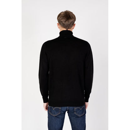 Antony Morato Black Wool Turtleneck Antony Morato