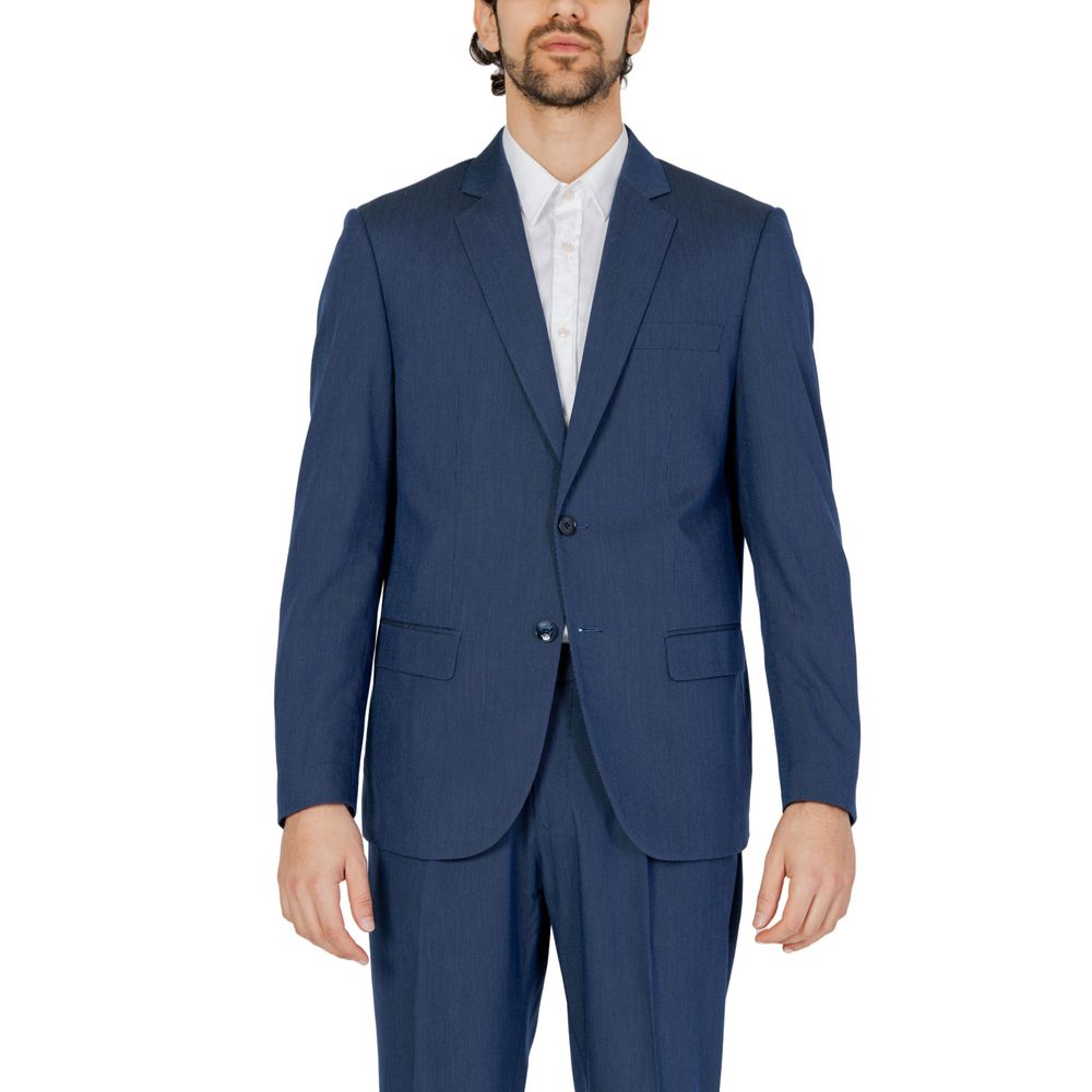 Antony Morato Blue Polyester Blazer Antony Morato