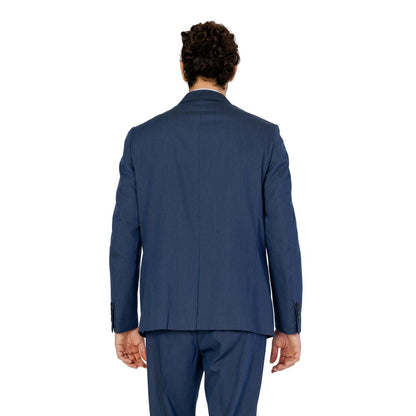 Antony Morato Blue Polyester Blazer Antony Morato