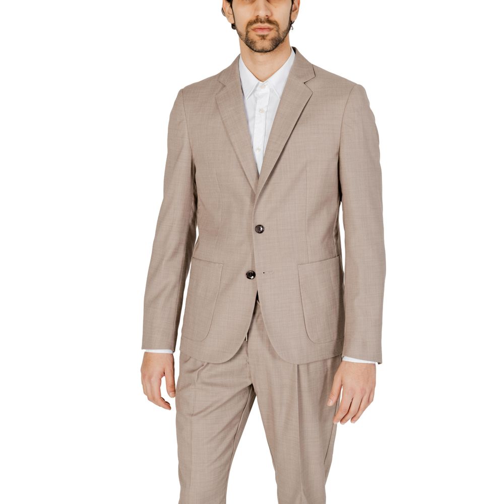 Antony Morato Beige Polyester Blazer Antony Morato