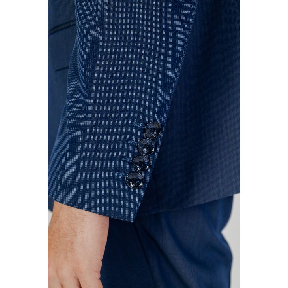Antony Morato Blue Polyester Blazer Antony Morato