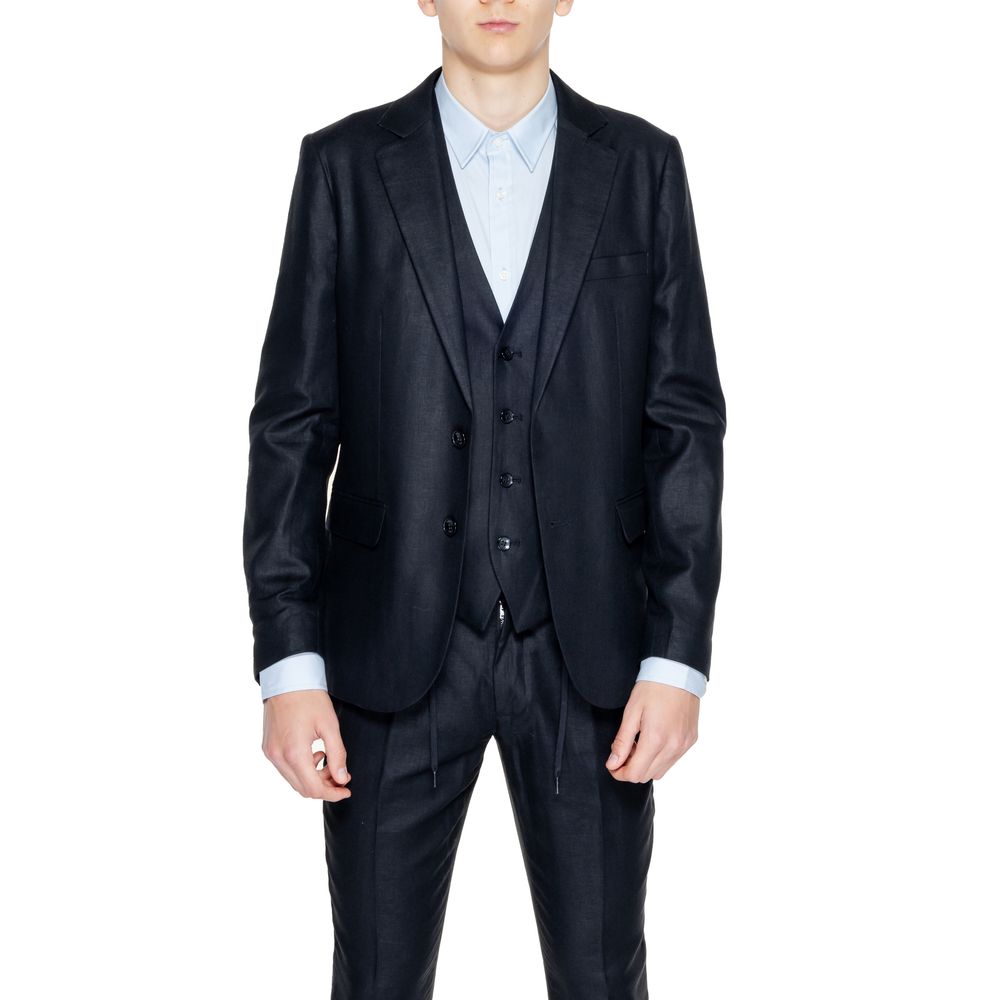 Antony Morato Black Linen Blazer Antony Morato