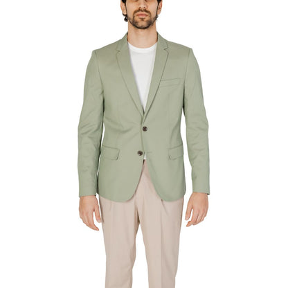 Antony Morato Green Cotton Blazer Antony Morato