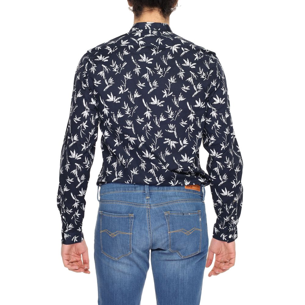 Antony Morato Blue Cotton Shirt Antony Morato