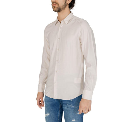 Antony Morato Beige Viscose Shirt Antony Morato