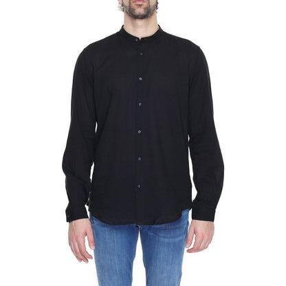 Antony Morato Black Cotton Shirt Antony Morato