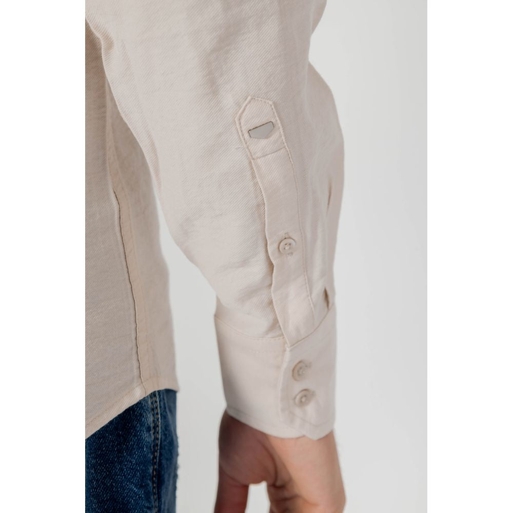 Antony Morato Beige Viscose Shirt Antony Morato