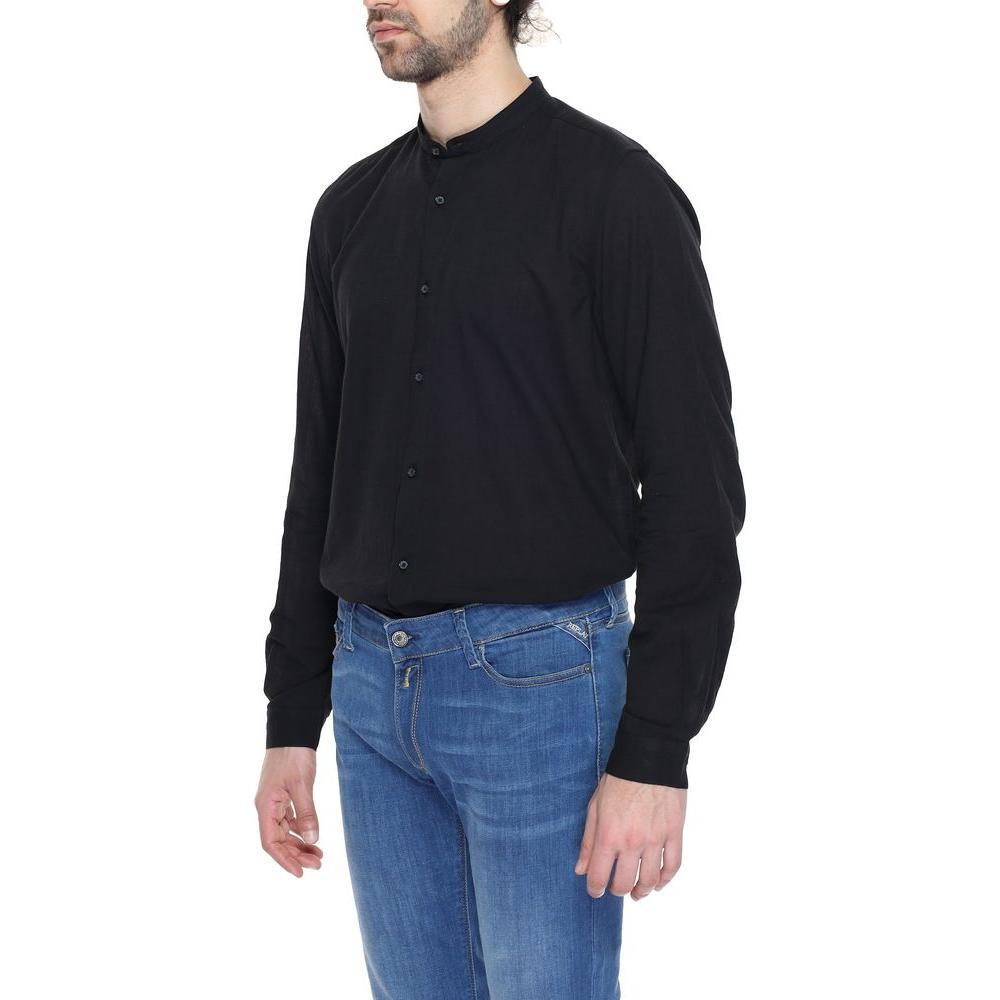 Antony Morato Black Cotton Shirt Antony Morato