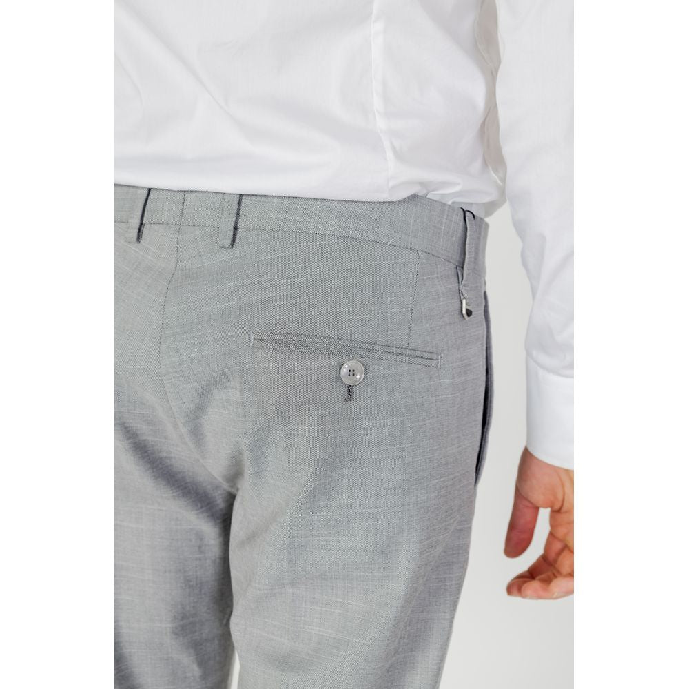 Antony Morato Gray Polyester Dress Pants Antony Morato