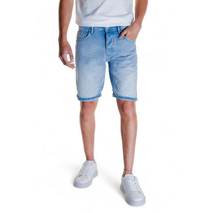 Antony Morato Light Blue Cotton Bermuda Shorts Antony Morato