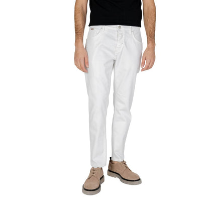 Antony Morato White Cotton Skinny Jeans Antony Morato