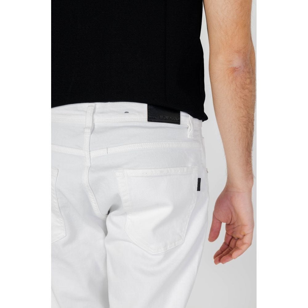 Antony Morato White Cotton Skinny Jeans Antony Morato