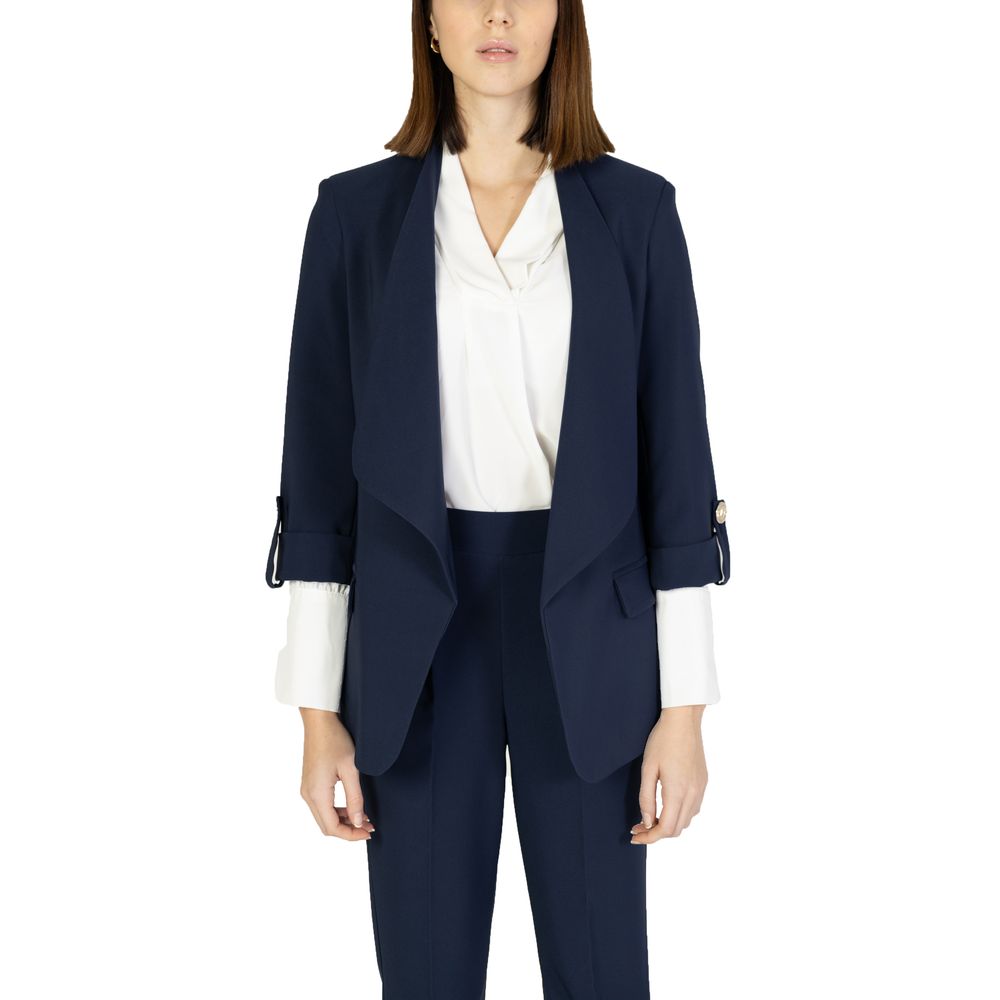 Rinascimento Blue Polyester Blazer 1728,71956299936,Blazers - Suits & Blazers - Clothing,Blue,Clothing,IT40|S,New with tags,Rinascimento,Suits & Blazers - Clothing,Women