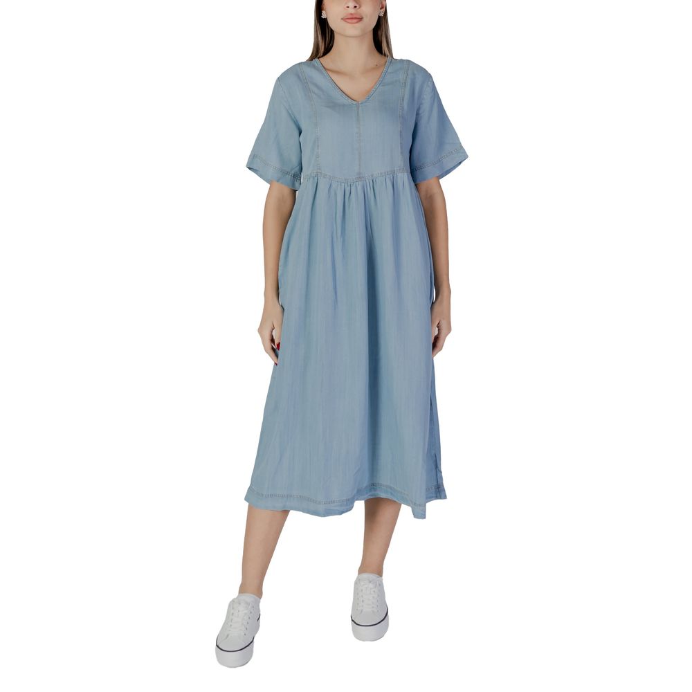 B.Young Light Blue Cotton Long Dress B.Young